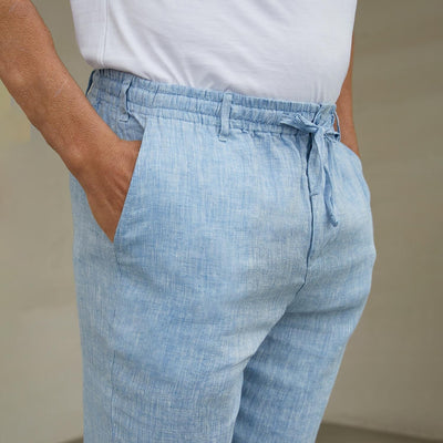 Men's Linen Pants Trousers Casual Pants