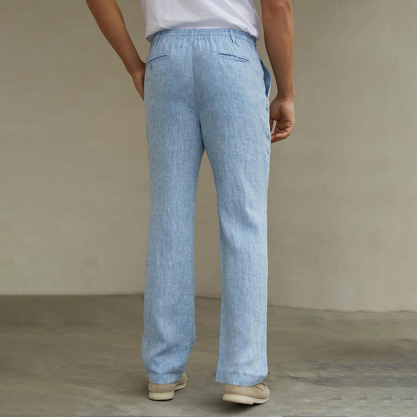 Men's Linen Pants Trousers Casual Pants