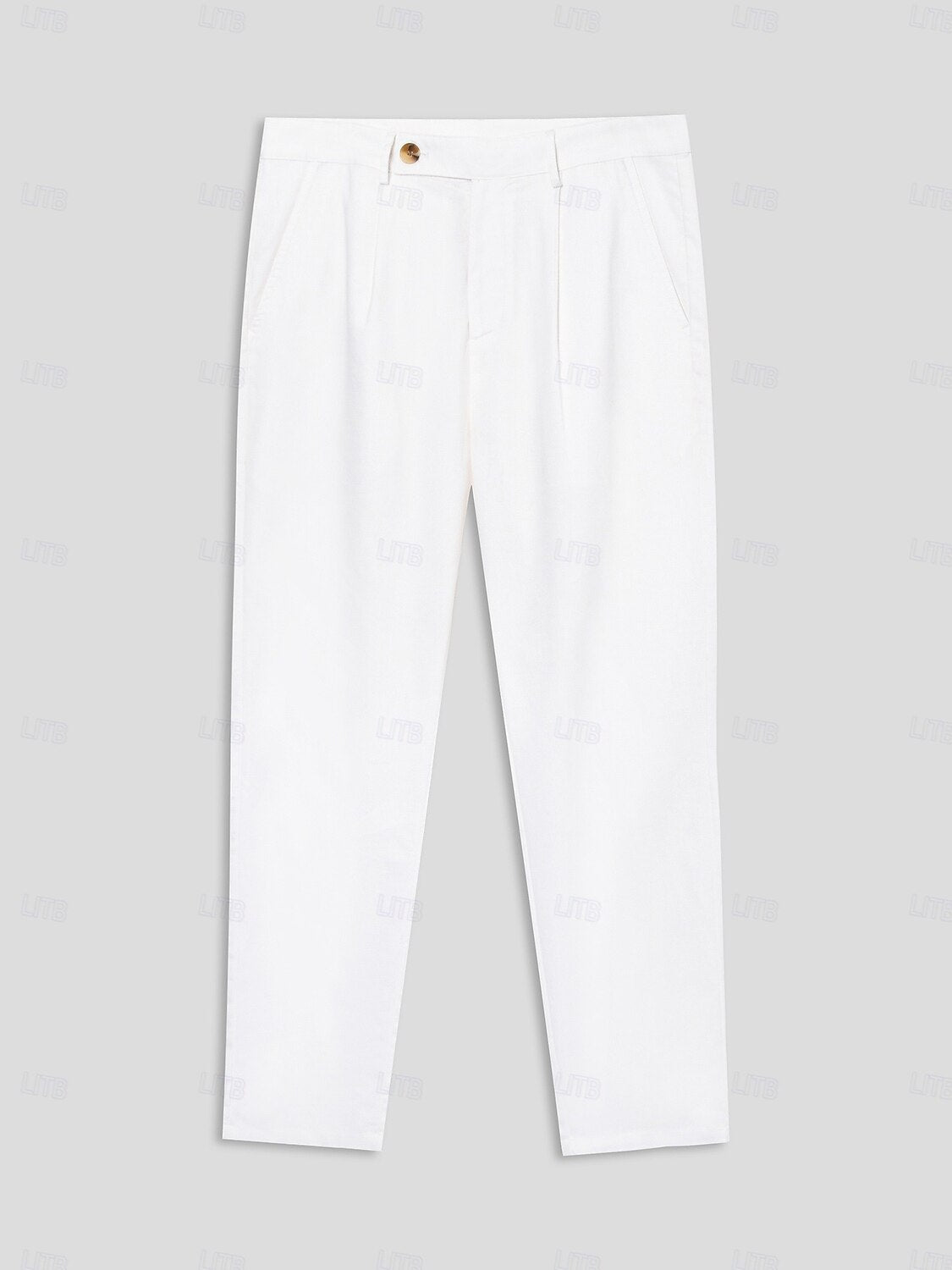 Cotton Linen Solid Color Pants