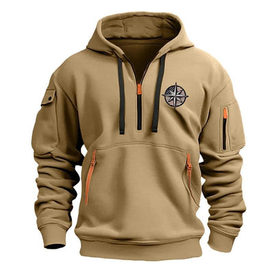 Men's Casual Sports Multi-Zip Hoodie
