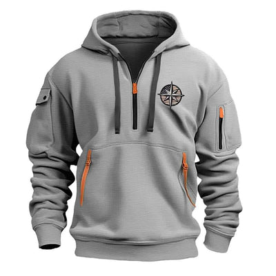 Men's Casual Sports Multi-Zip Hoodie