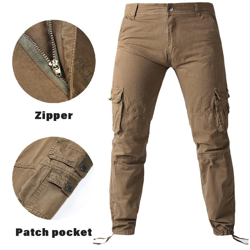 Men's Casual Straight Cargo Pants