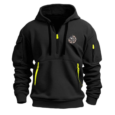 Men's Casual Sports Multi-Zip Hoodie