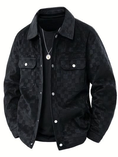 CALDERO — Checkered Suede Jacket