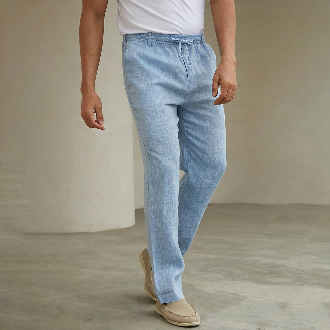 Men's Linen Pants Trousers Casual Pants