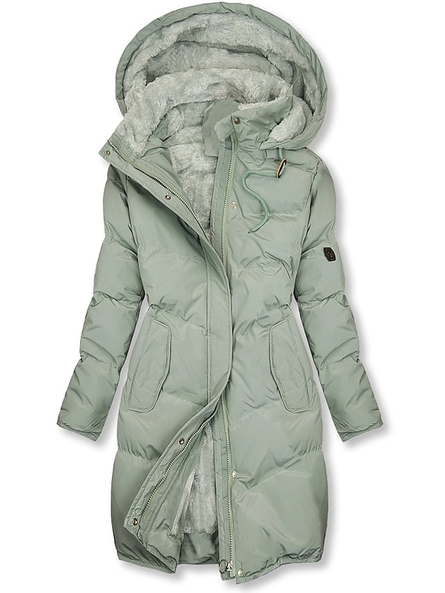Aurora™ | Longline Faux Fur Hooded Puffer