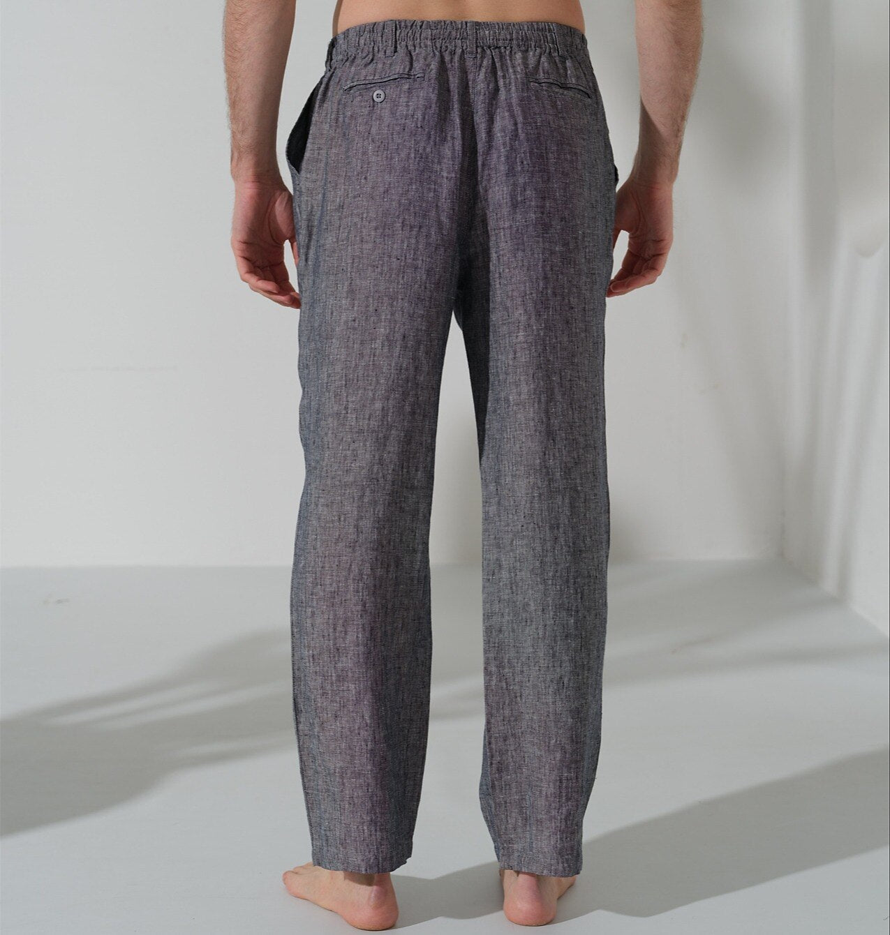Men's Linen Pants Trousers Casual Pants