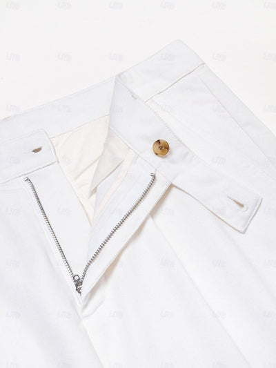 Cotton Linen Solid Color Pants