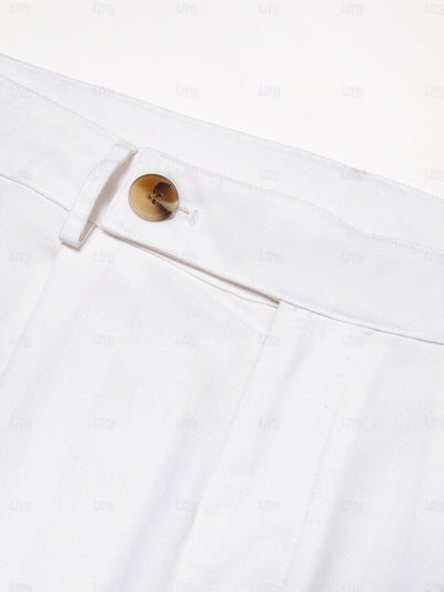 Cotton Linen Solid Color Pants