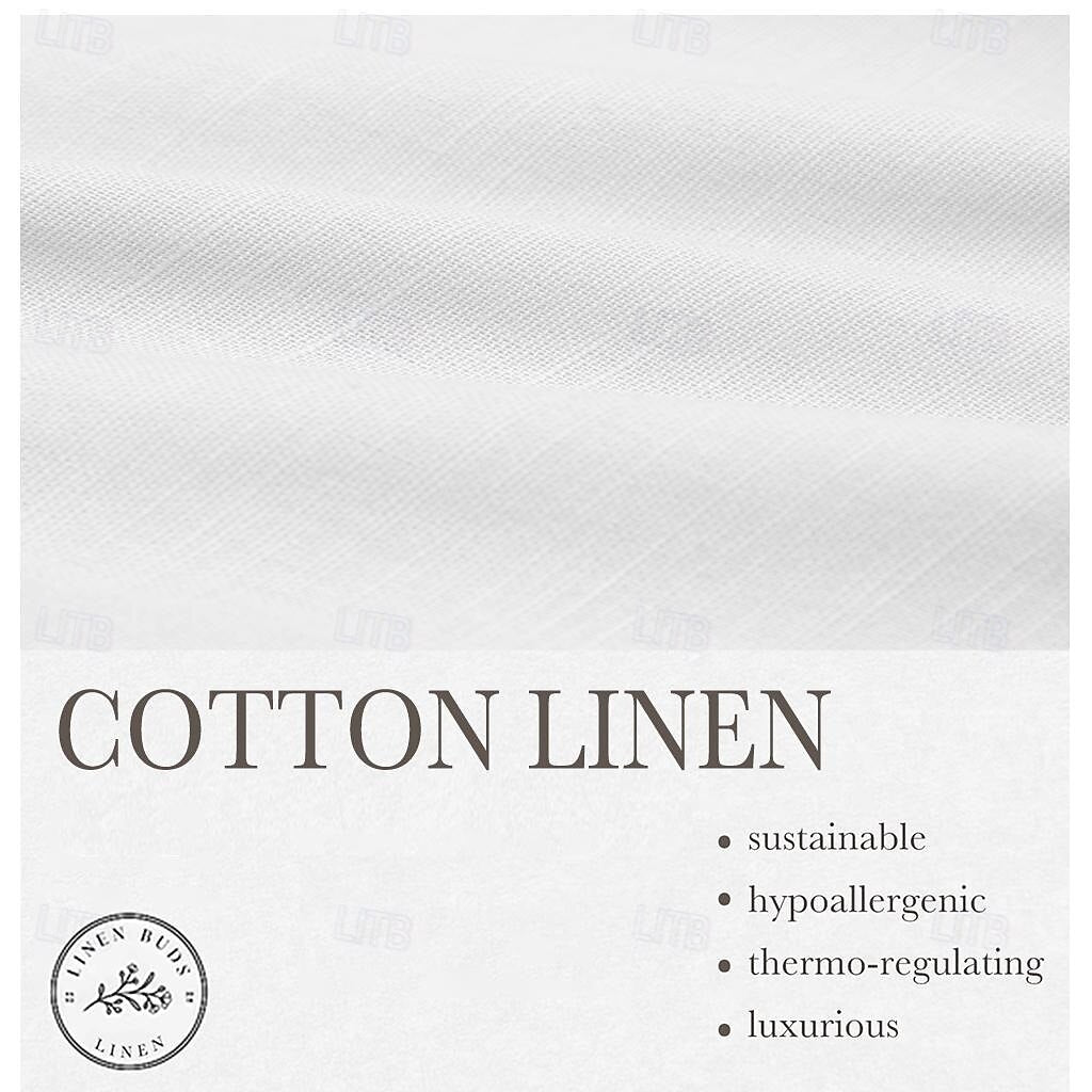 Cotton Linen Solid Color Pants