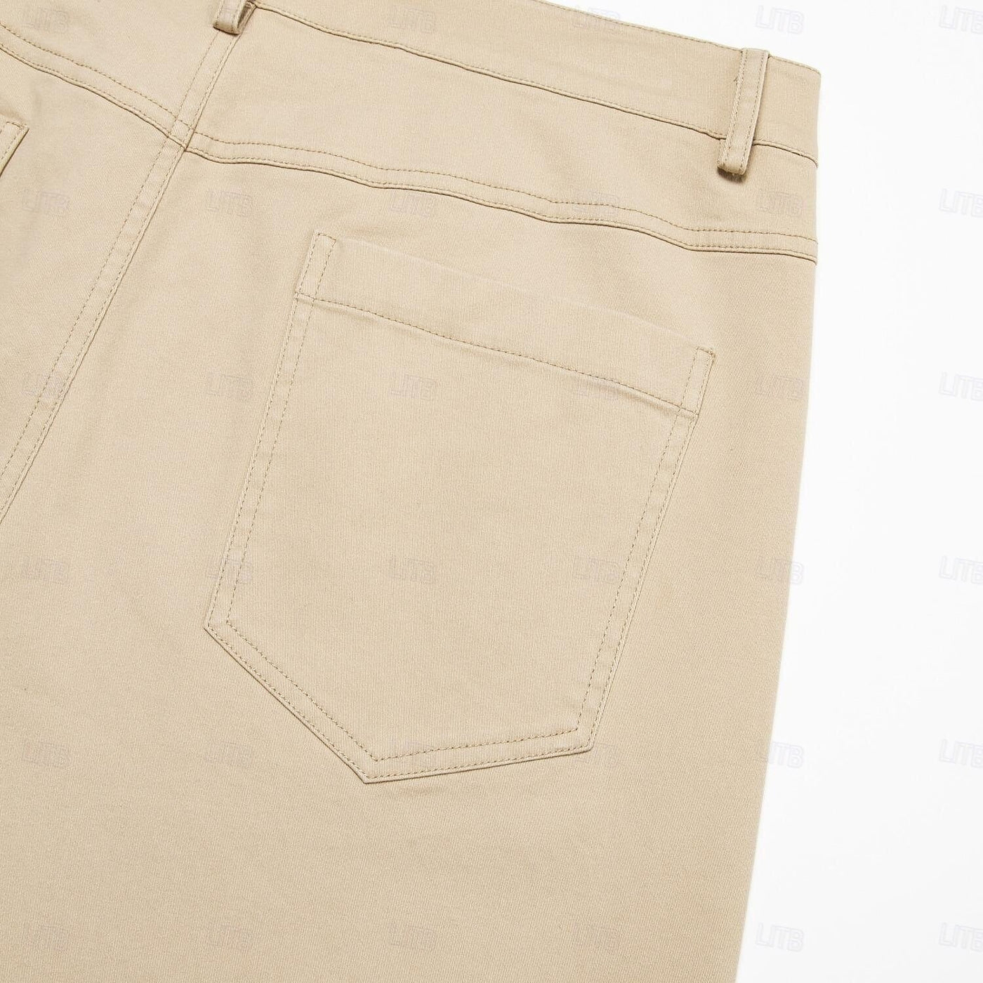 Solid Color Full Length Chinos