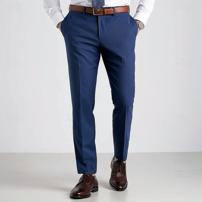 Wool Dress Pants Solid Color Pants