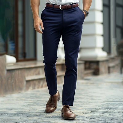 Men's Dress Pants Trousers Suit Pants Front Pocket