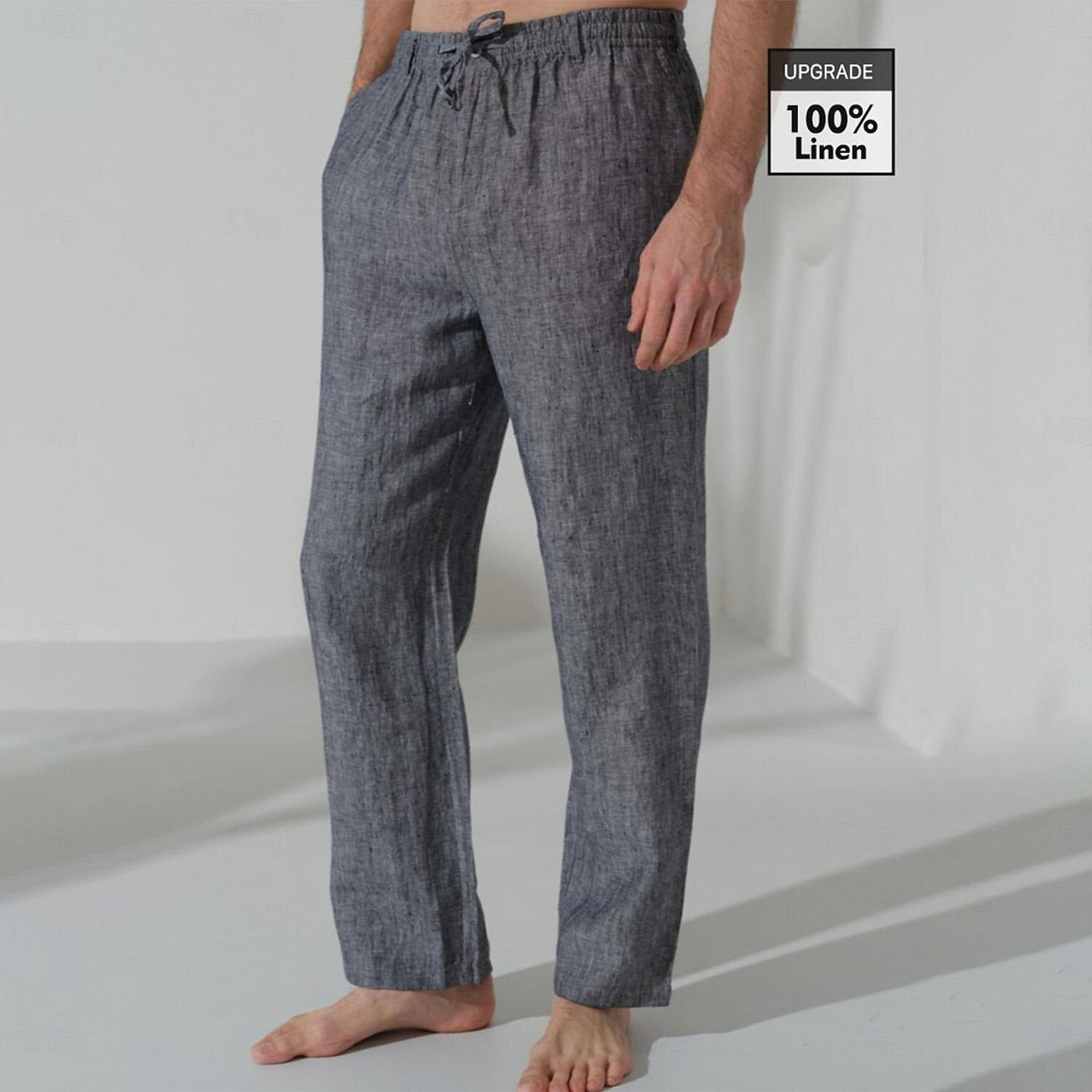 Men's Linen Pants Trousers Casual Pants